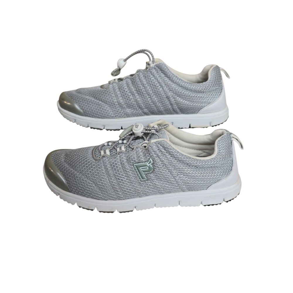 Gray Athletic Sneakers with Logo